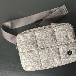 Lululemon Quilted Grid Belt Bag, 1.5L, Lined Leopard NWT